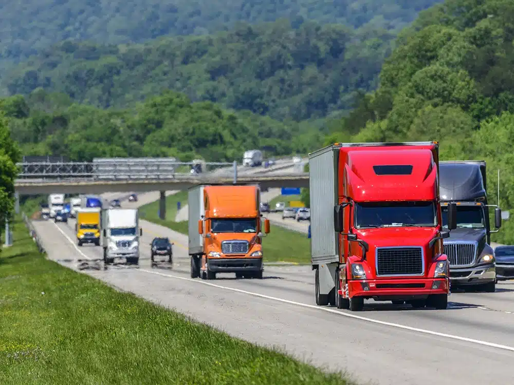  trucks on the road los angeles 